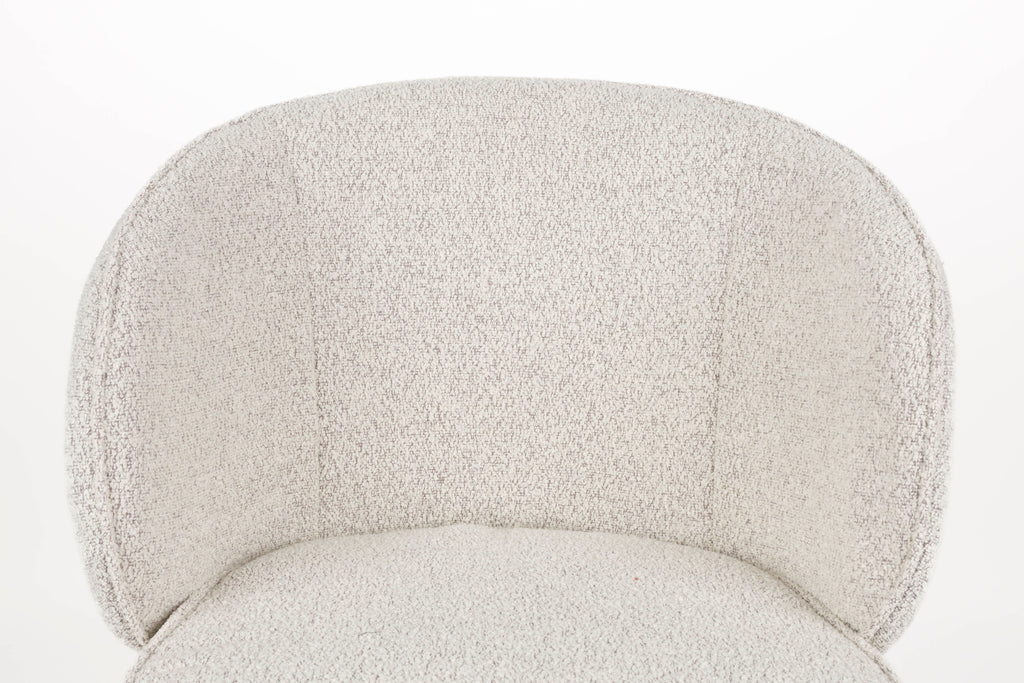 Joa - Set of 2 Dining Chairs - Polyester - Beige