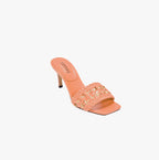 Almeria Peach High-Heel Sandal