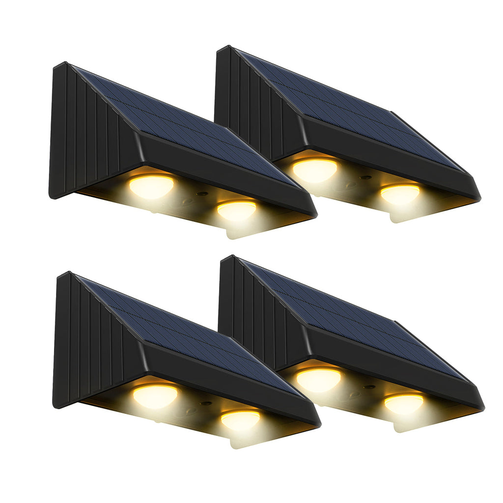 Kyla - Solar Wall Lamp - Plastic - Black