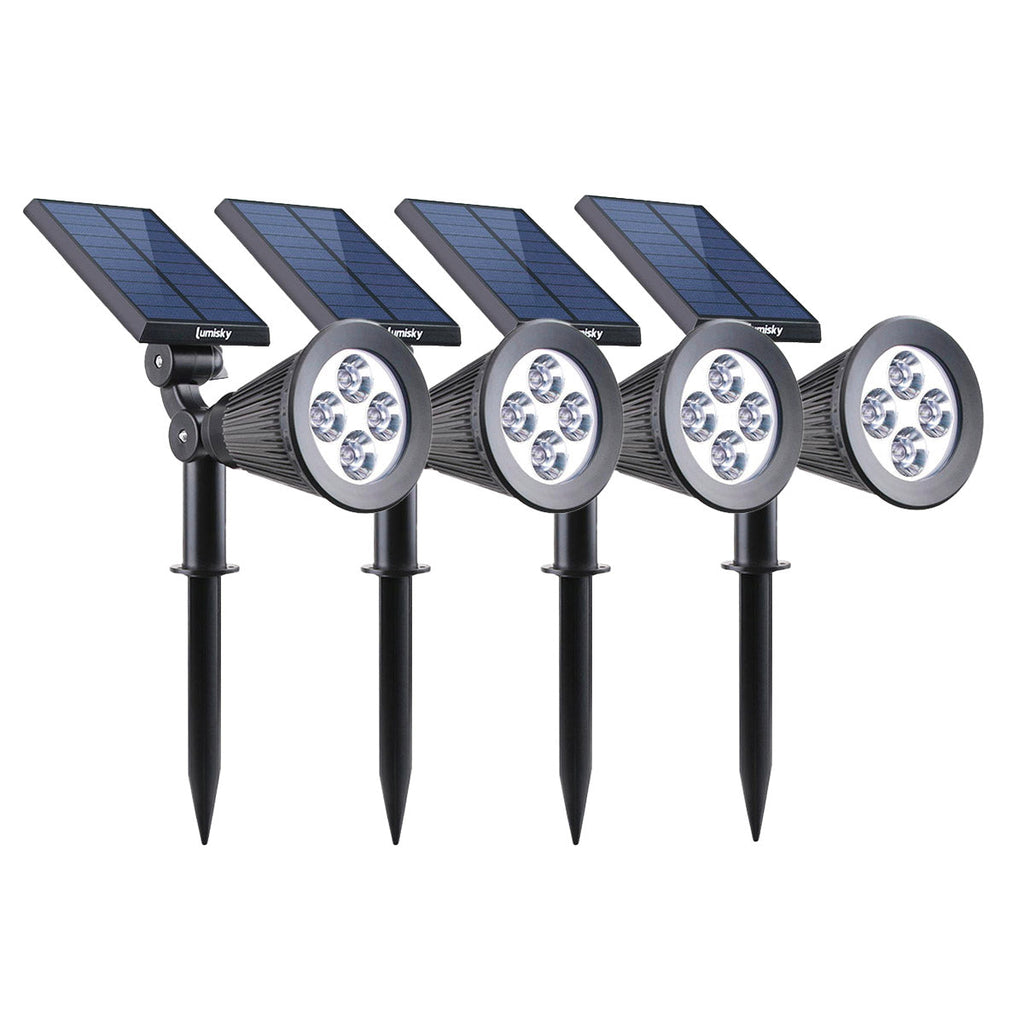 Spiky - Foco solar - Plástico - Negro