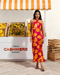 Robe Longue Dos Nu Alma - Floating Garden - Femme
