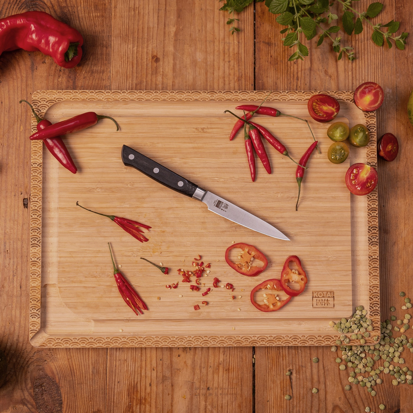 Hashi Classic Collection - Complete 7-Piece Travel Set: 5 Knives + 2 Accessories