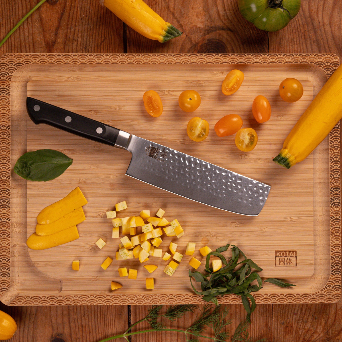 Hashi Tsuchime Collection - Complete Nomad 7-piece Set: 5 Knives + 2 Accessories