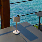 Abby - Wireless Table Lamp - Steel - White