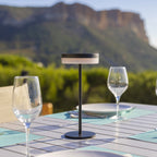 Vivia - Solar Table Lamp - Aluminum - Black