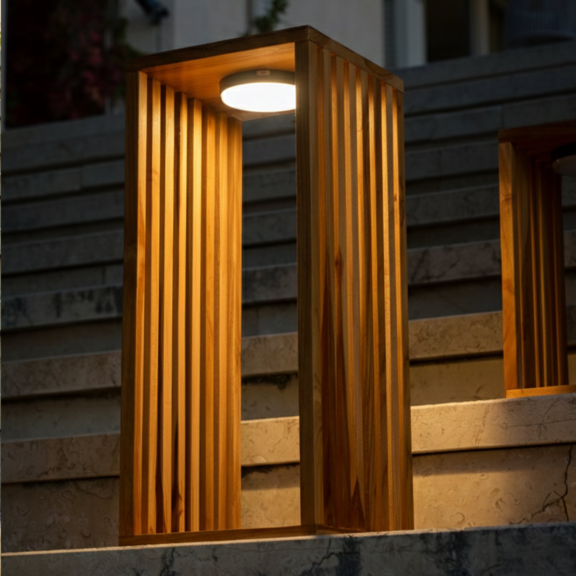 Chennai - Linterna solar - Madera - Madera