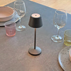 Emily - Lámpara de mesa inalámbrica - Acero - Gris antracita