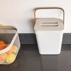 Boden - Cubo de compost de mesa 5L - Plástico reciclado - Blanco