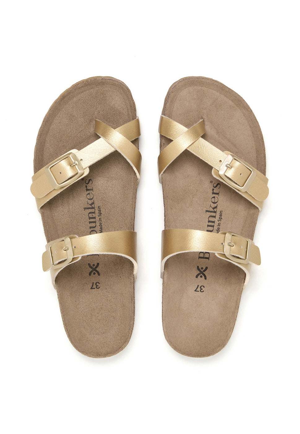Sandalias Doradas - Mujer