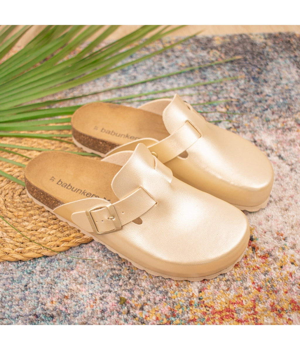 Gold Clogs - Women