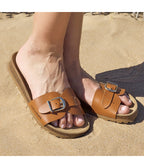 Sandalias de piel - Mujer