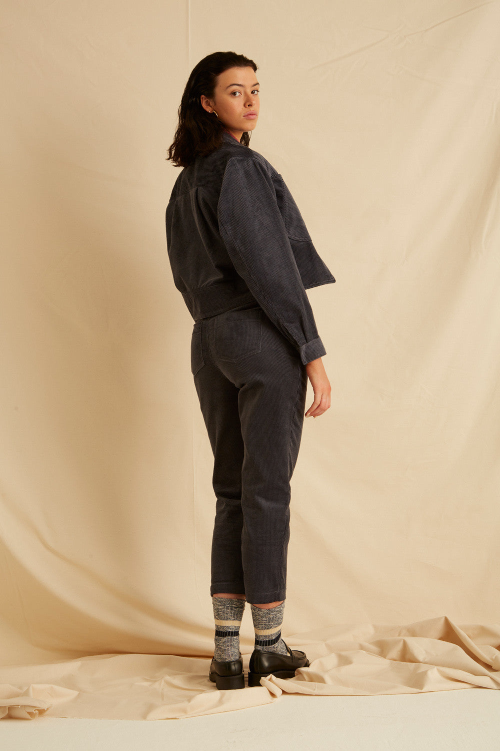 Pantalon Poinsettia - Velours Ecru