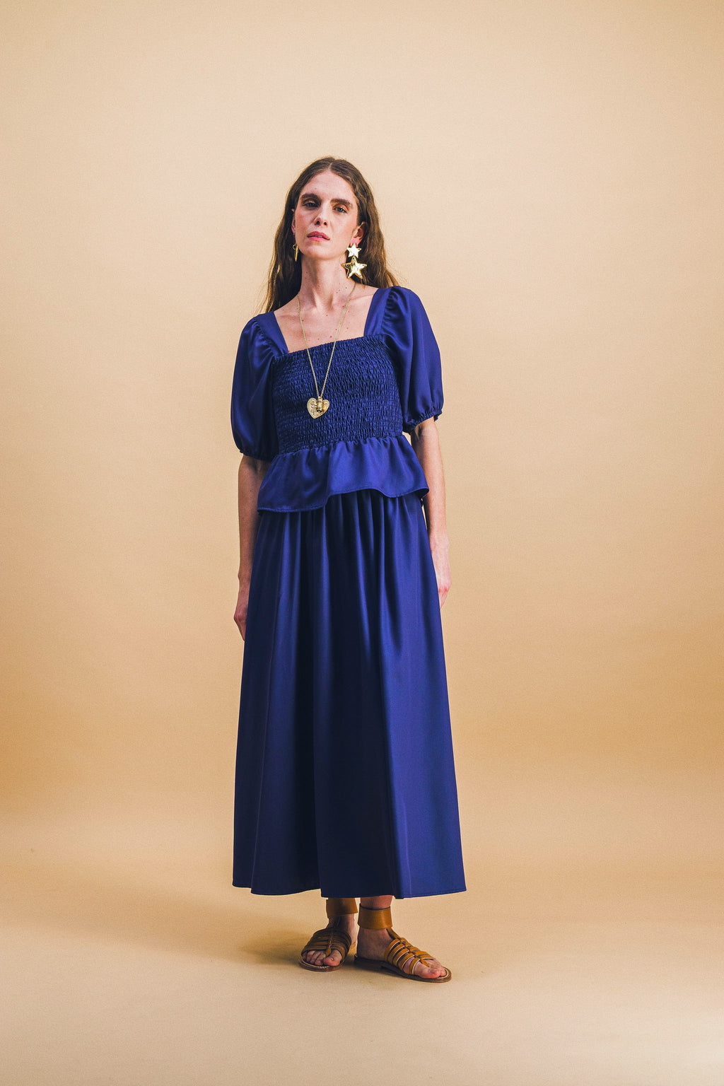 Falda azul marino Cecile