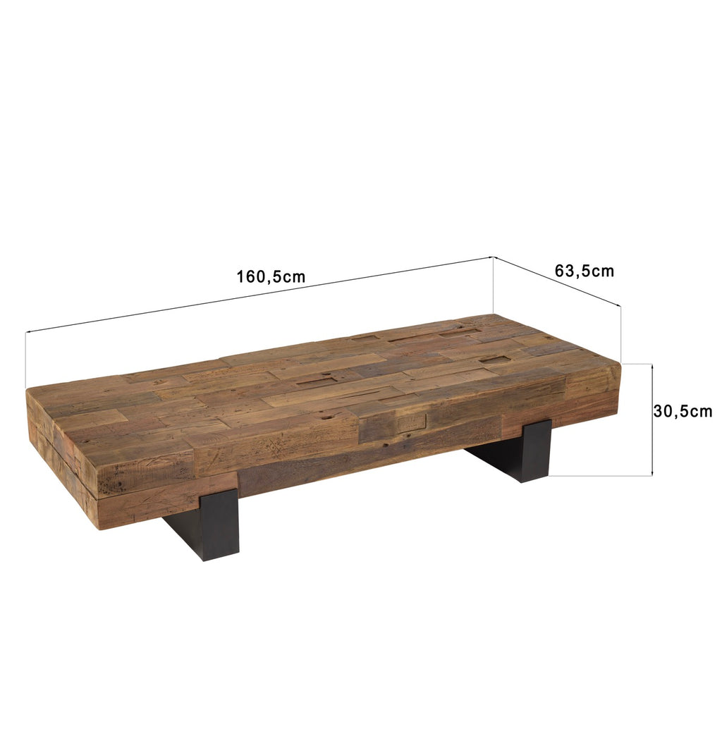 Table Basse - Mathis - Noir/Marron