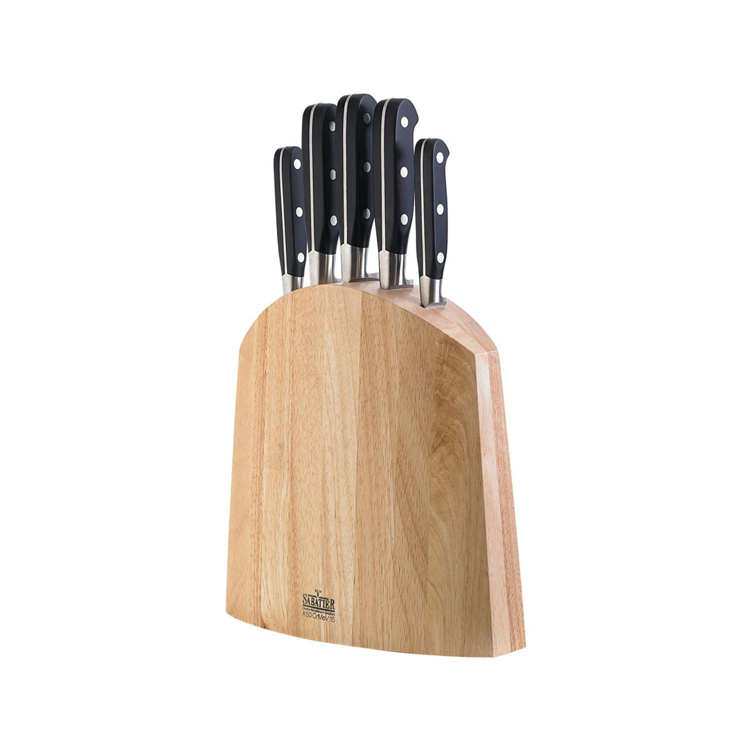 V Sabatier - Bloc 5 Couteaux De Cuisine