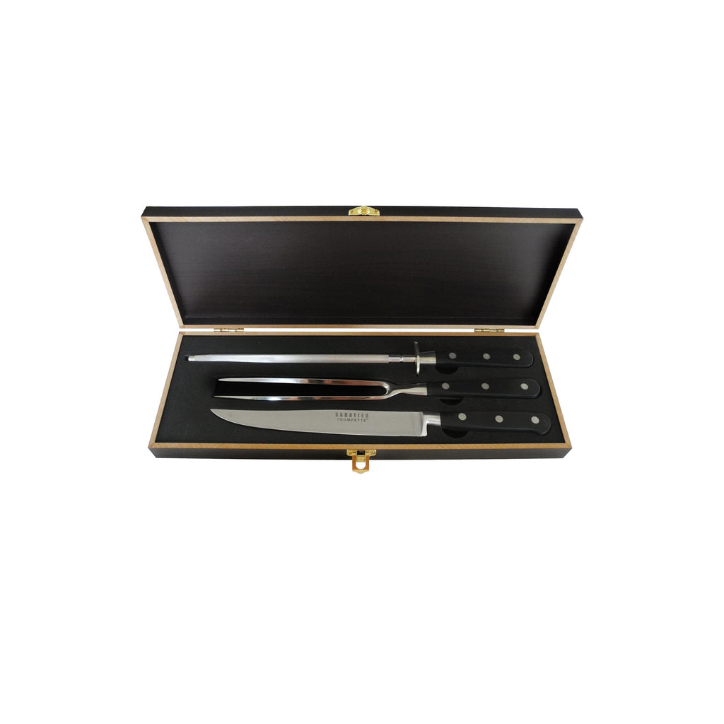 Sabatier Trompette - Wooden Gift Box of 3 Carving Pieces