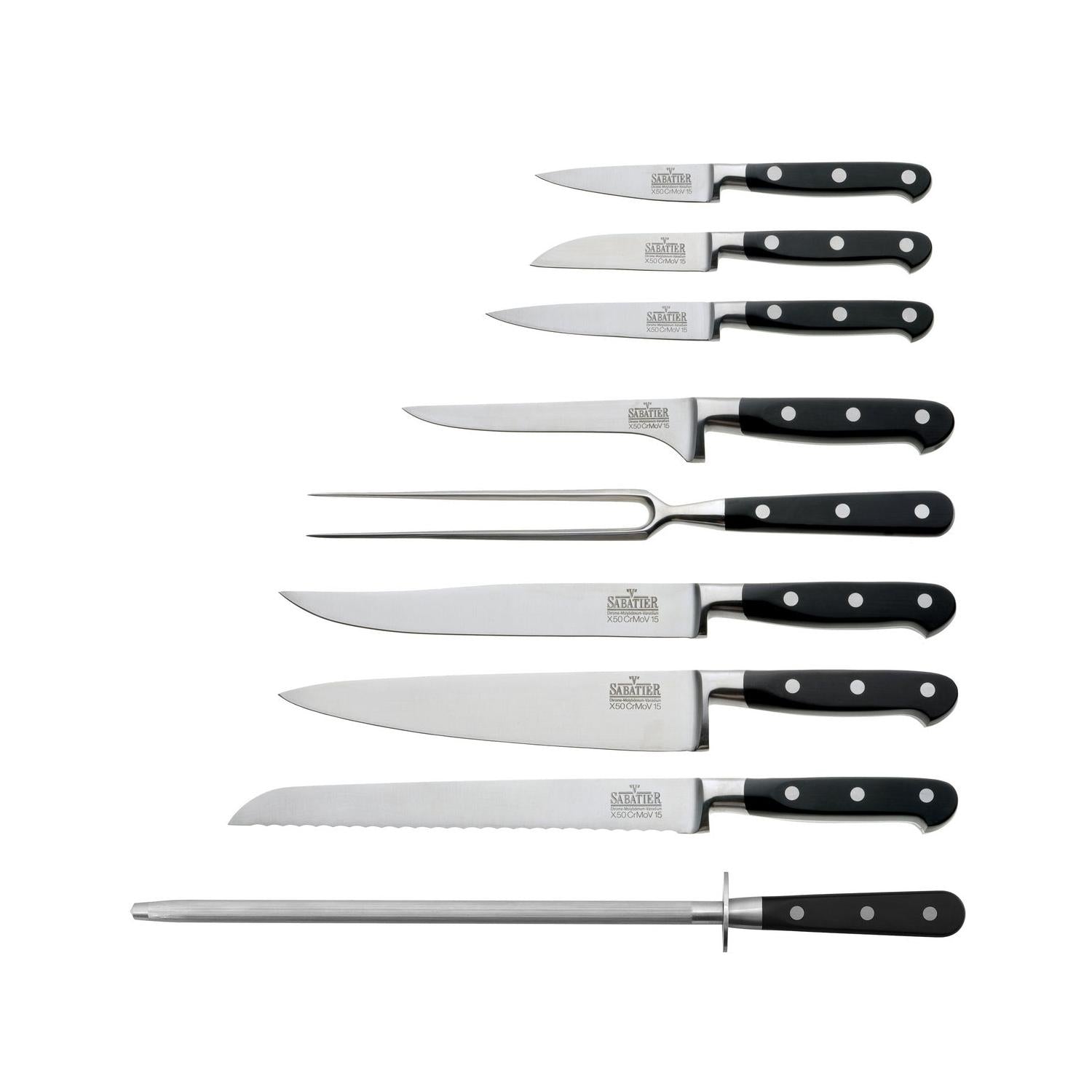 V Sabatier Life - 9-Piece Kitchen Knife Block