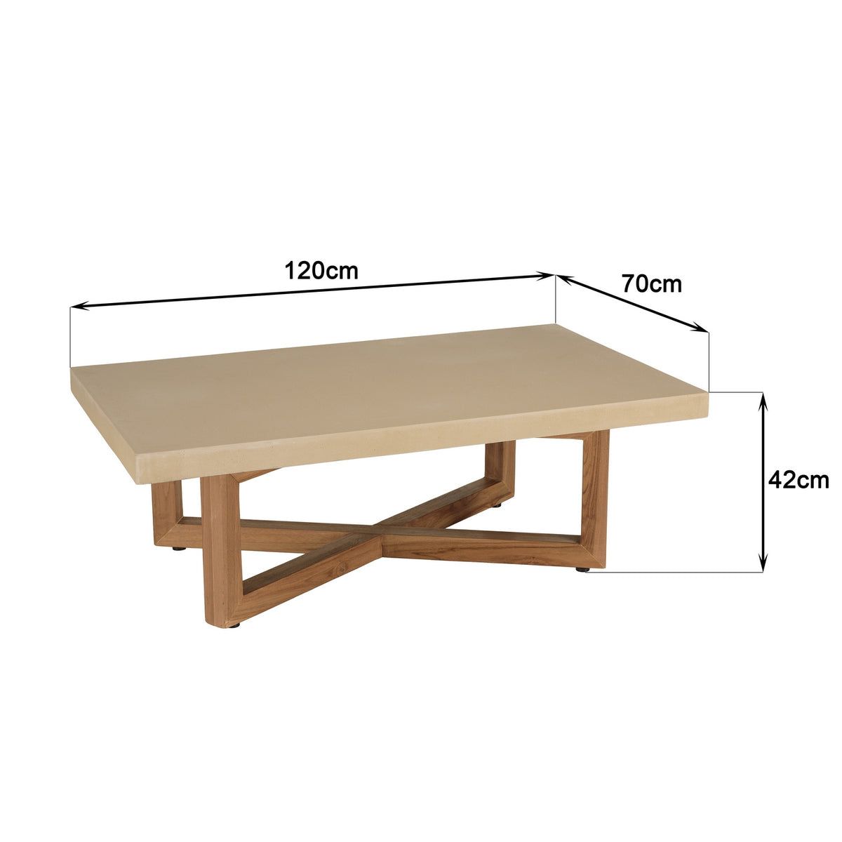 Dak - Coffee Table - Brown