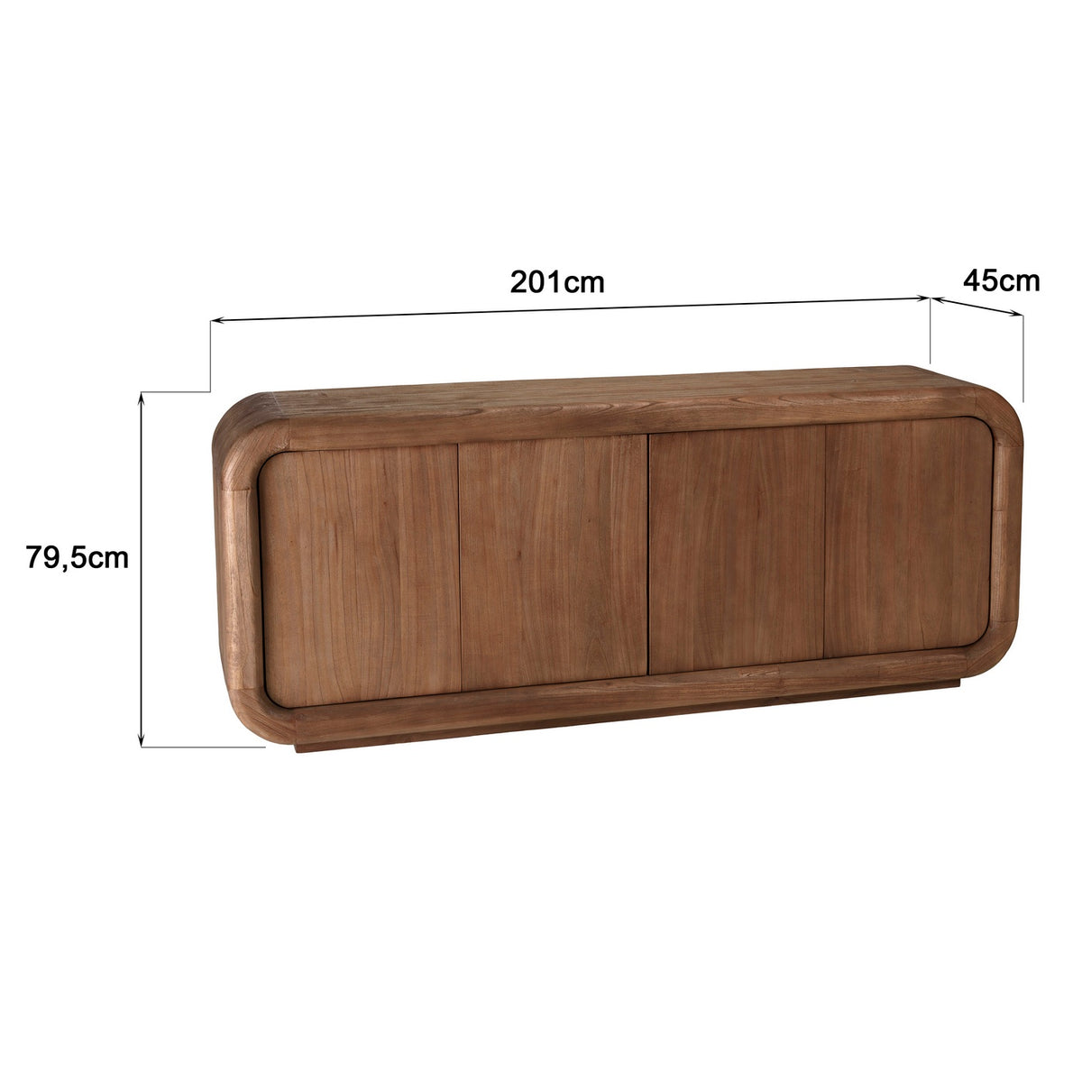 Romy - Sideboard - Dark Brown
