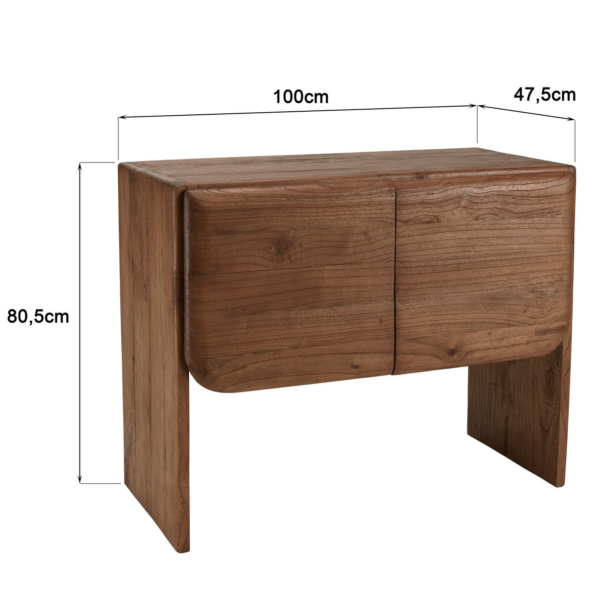 Romy - Credenza - Marrone Scuro
