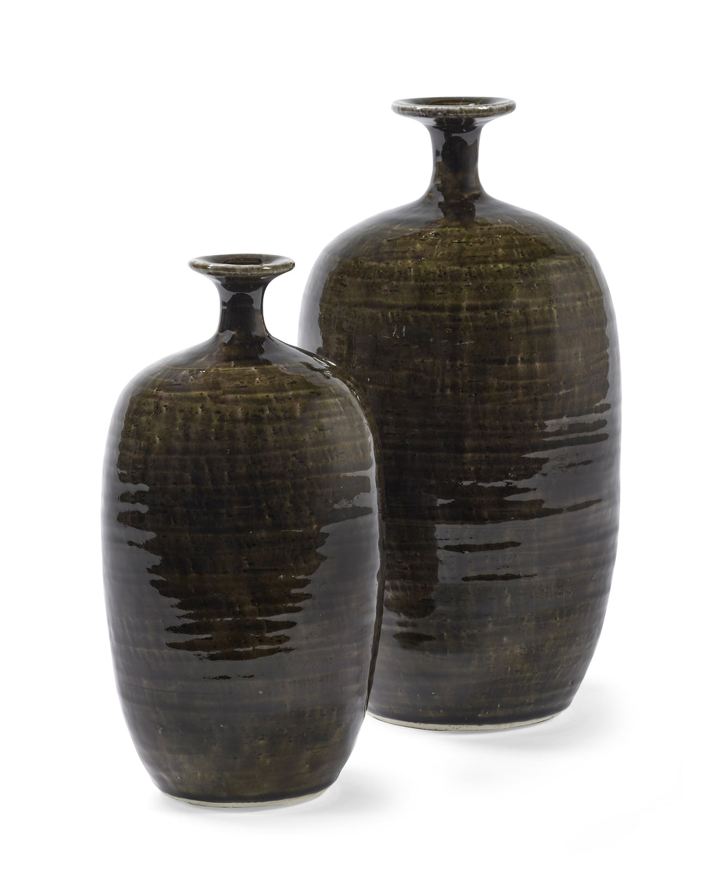 Glazed Shades - Vaso - L - Grès - Verde Scuro