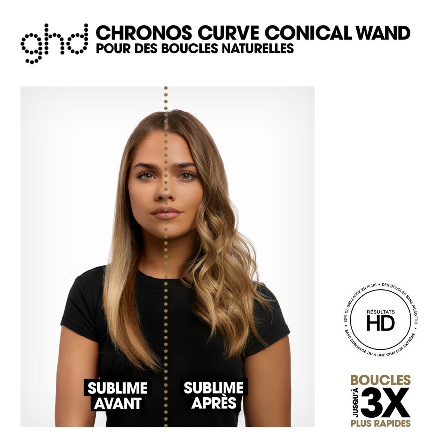 Rizador de varita cónico Ghd Chronos