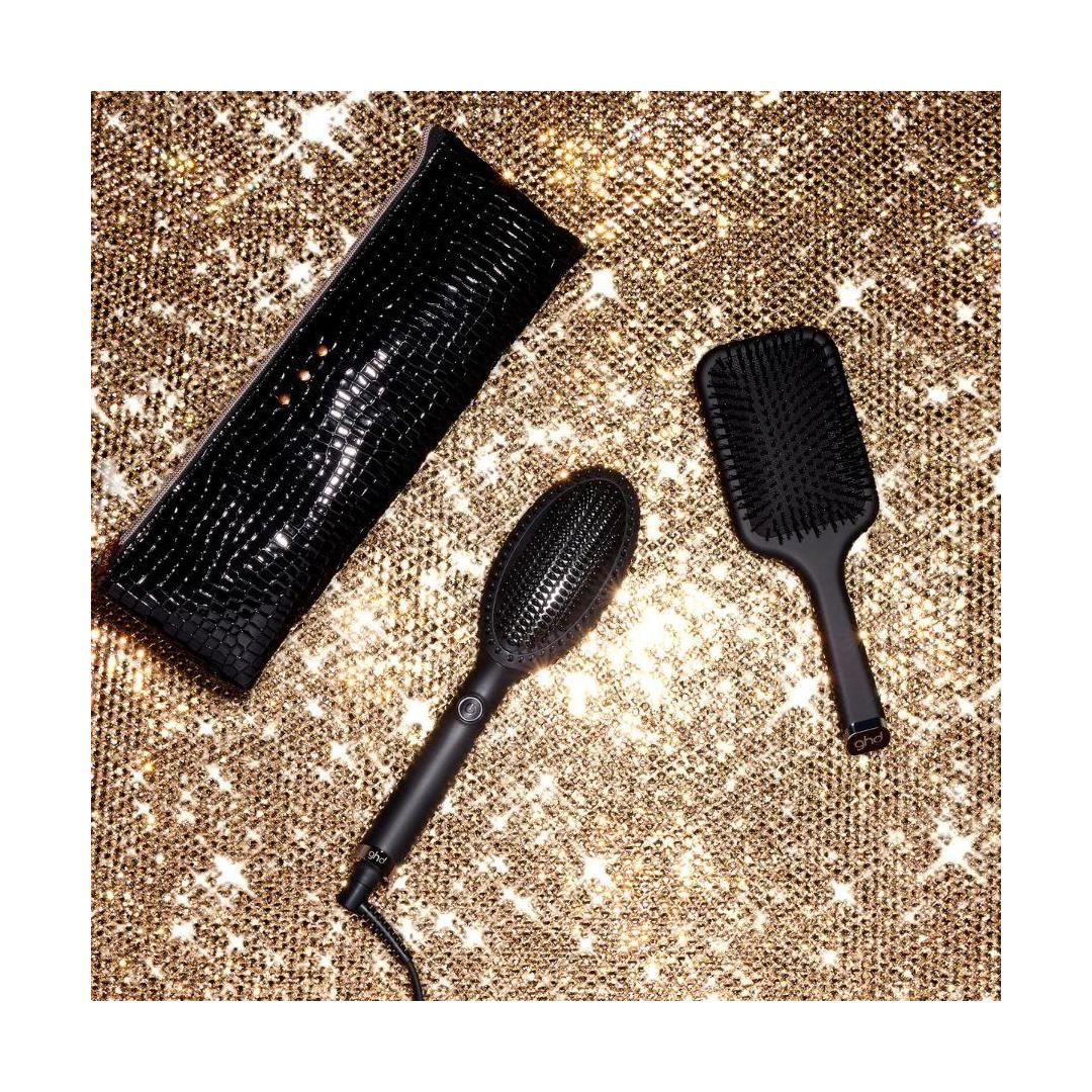 Ghd Glide Heated Brush Box, The Ghd Flat Brush And Its Pouch