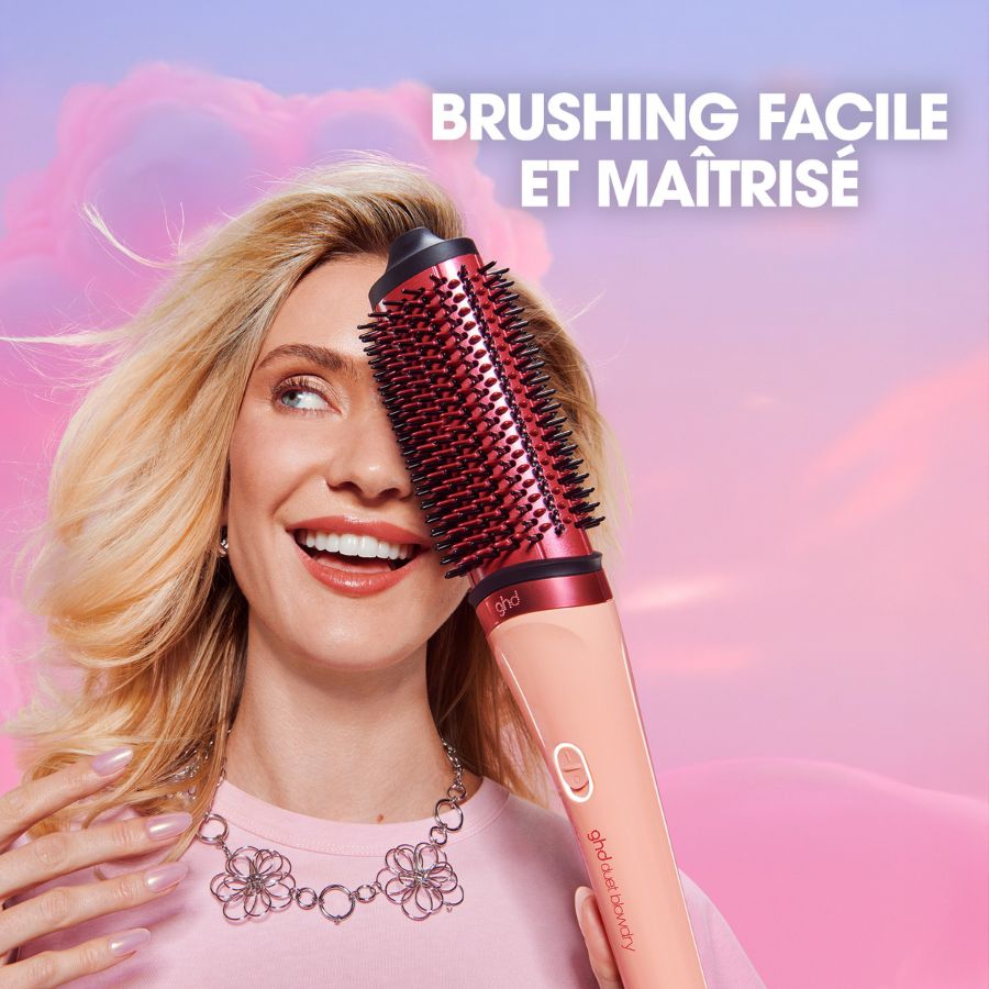 Ghd Duet Blowdry Blow-dry Brush - Jelly Collection - Tangy Peach
