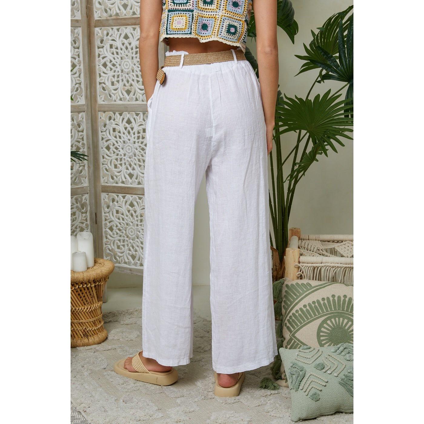 Pantalón - Blanco - Mujer