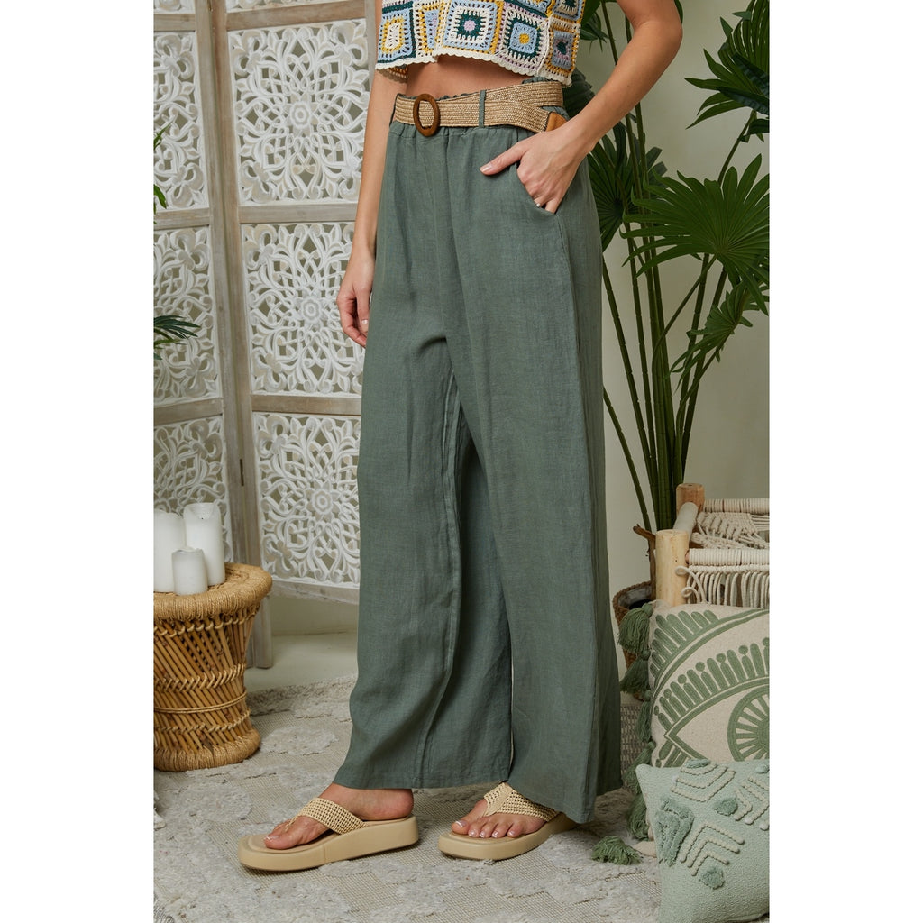 Pantalones - Caqui - Mujer