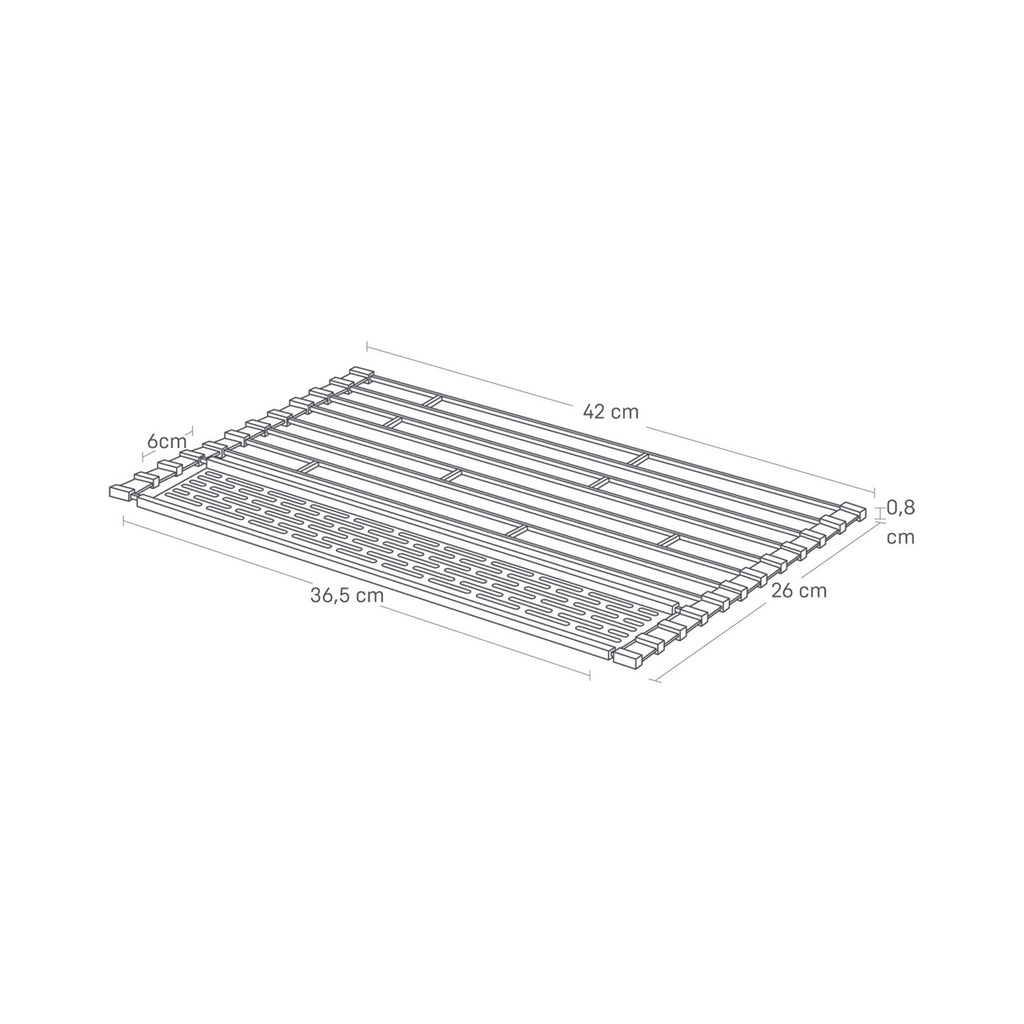 Folding Dish Drying Rack - Tower - Black