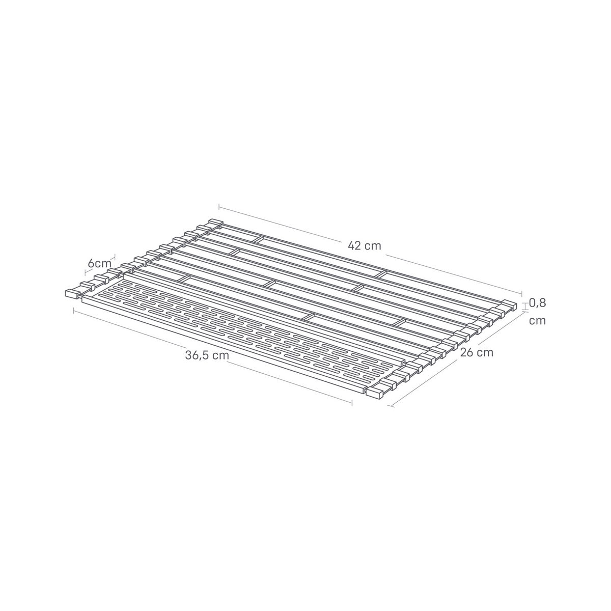 Folding Dish Drying Rack - Tower - Black