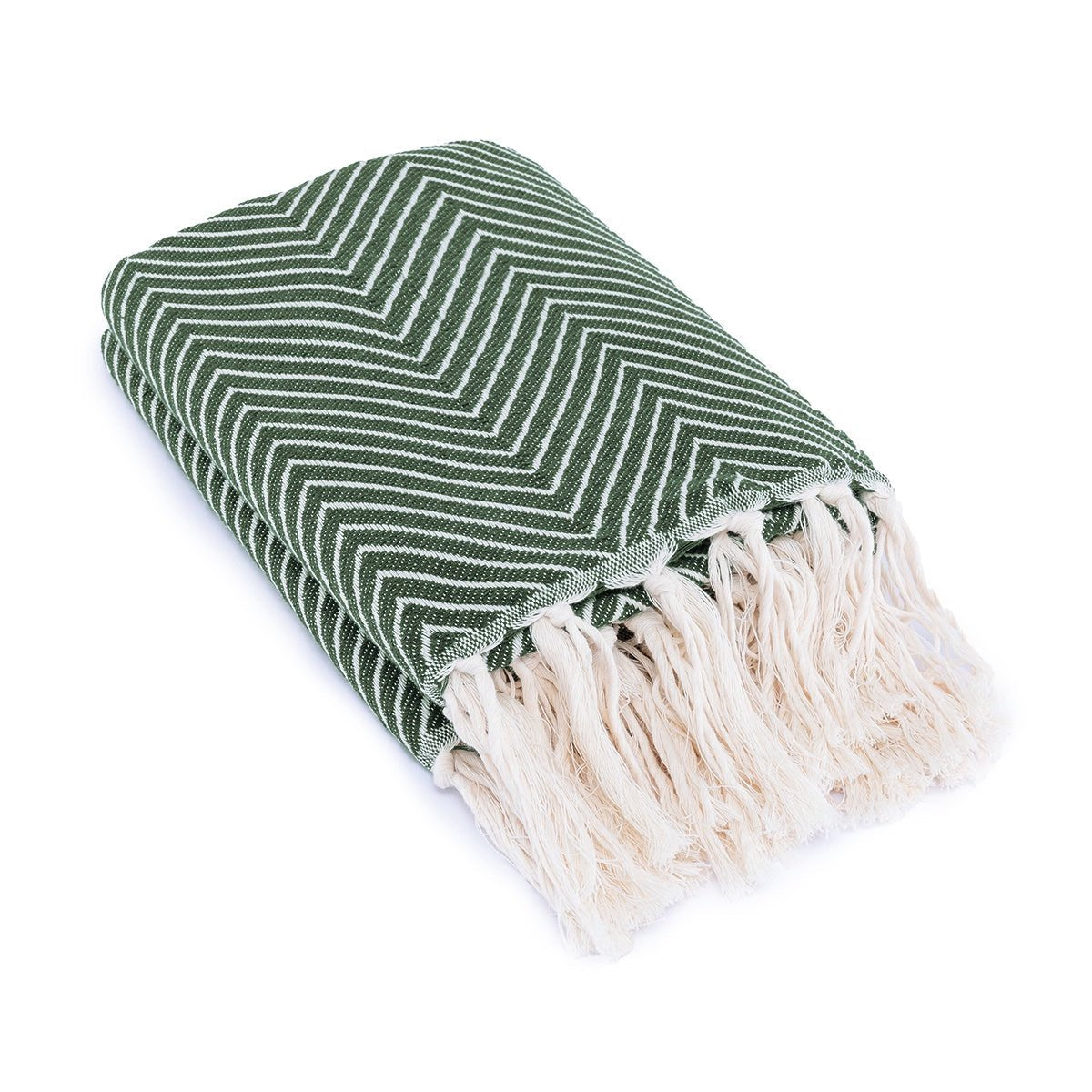 Amsterdam - Plaid - Coton - Vert Kaki