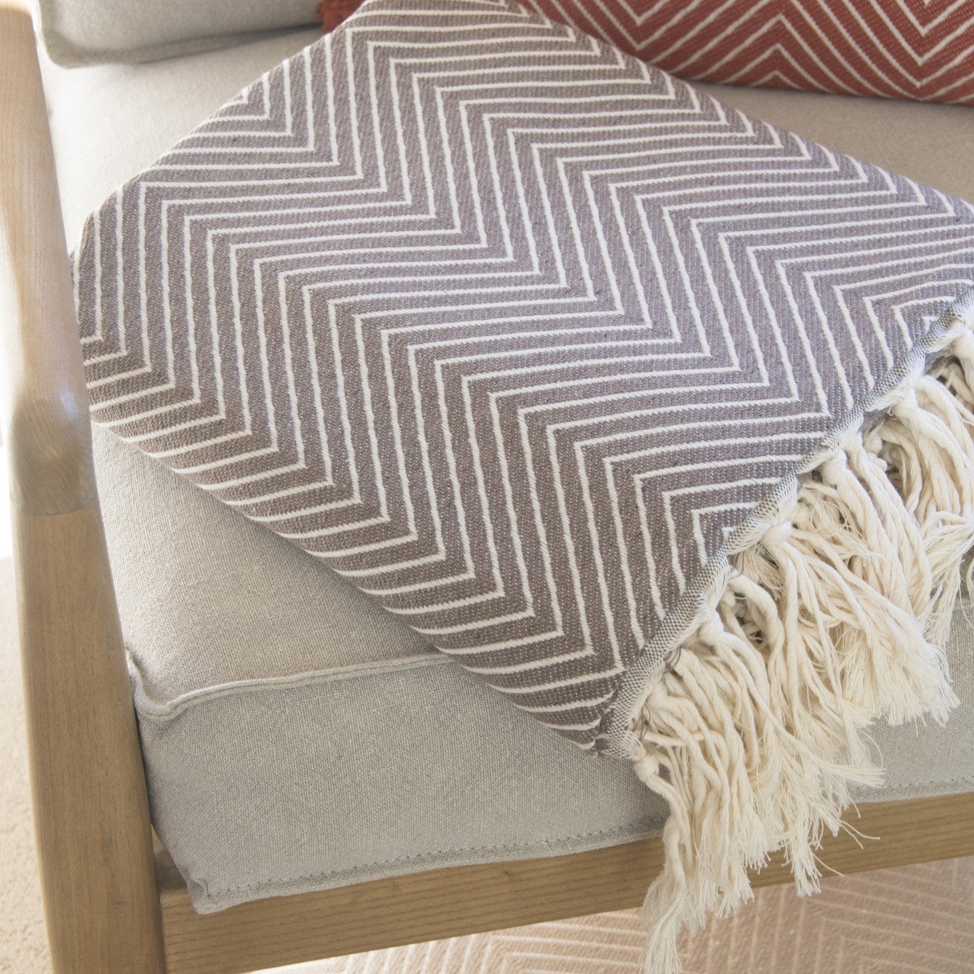 Amsterdam - Throw - Cotton - Taupe