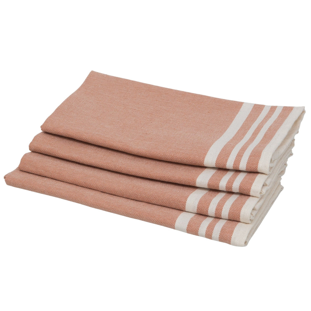 Mahdia - Lot De 4 Serviettes De Table - Rose Argile