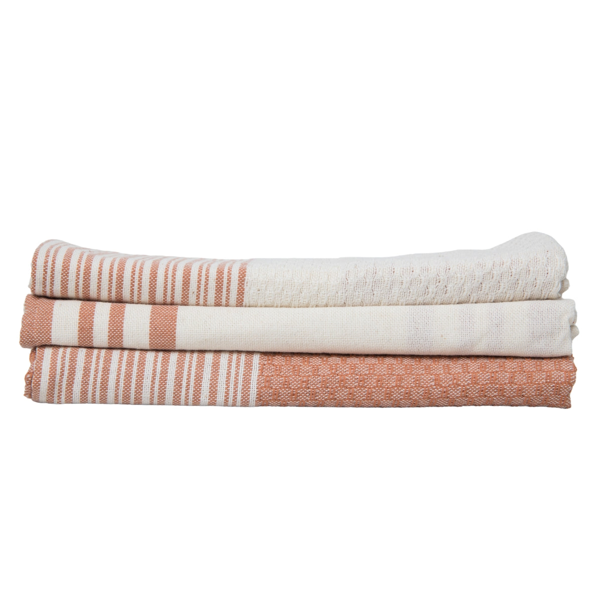 Mahdia - Paño de cocina (X3) - Arcilla rosa