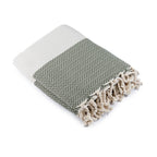 Liv - Throw - Cotton - Olive Green