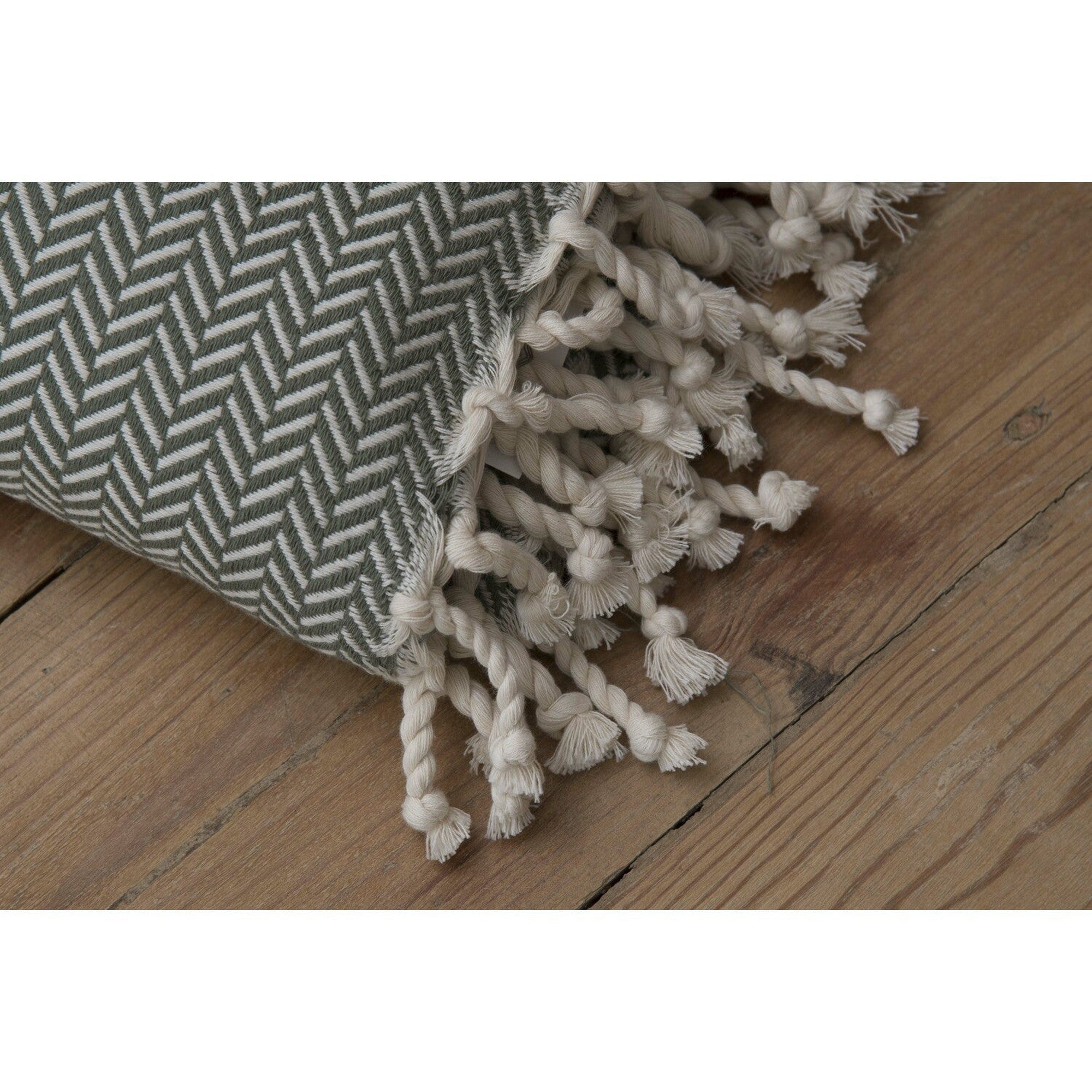 Liv - Throw - Cotton - Olive Green
