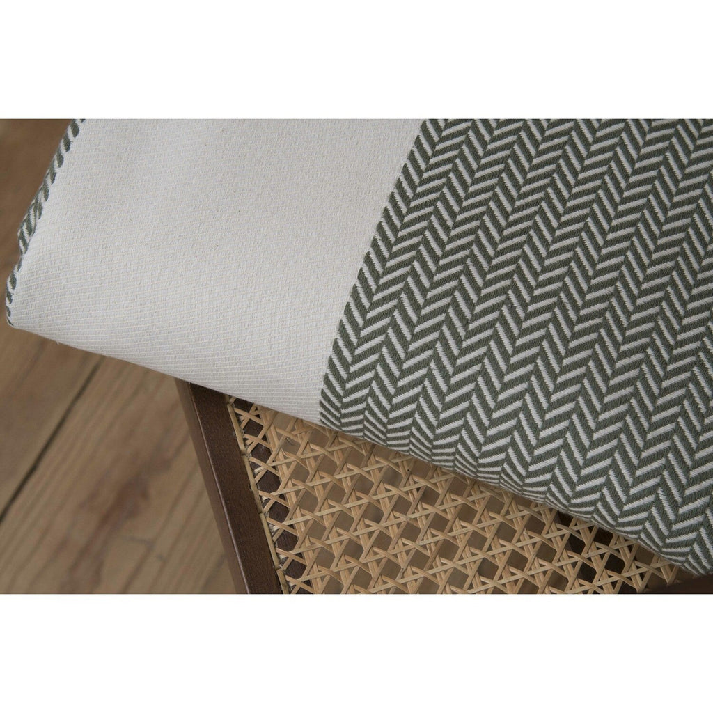 Liv - Throw - Cotton - Olive Green