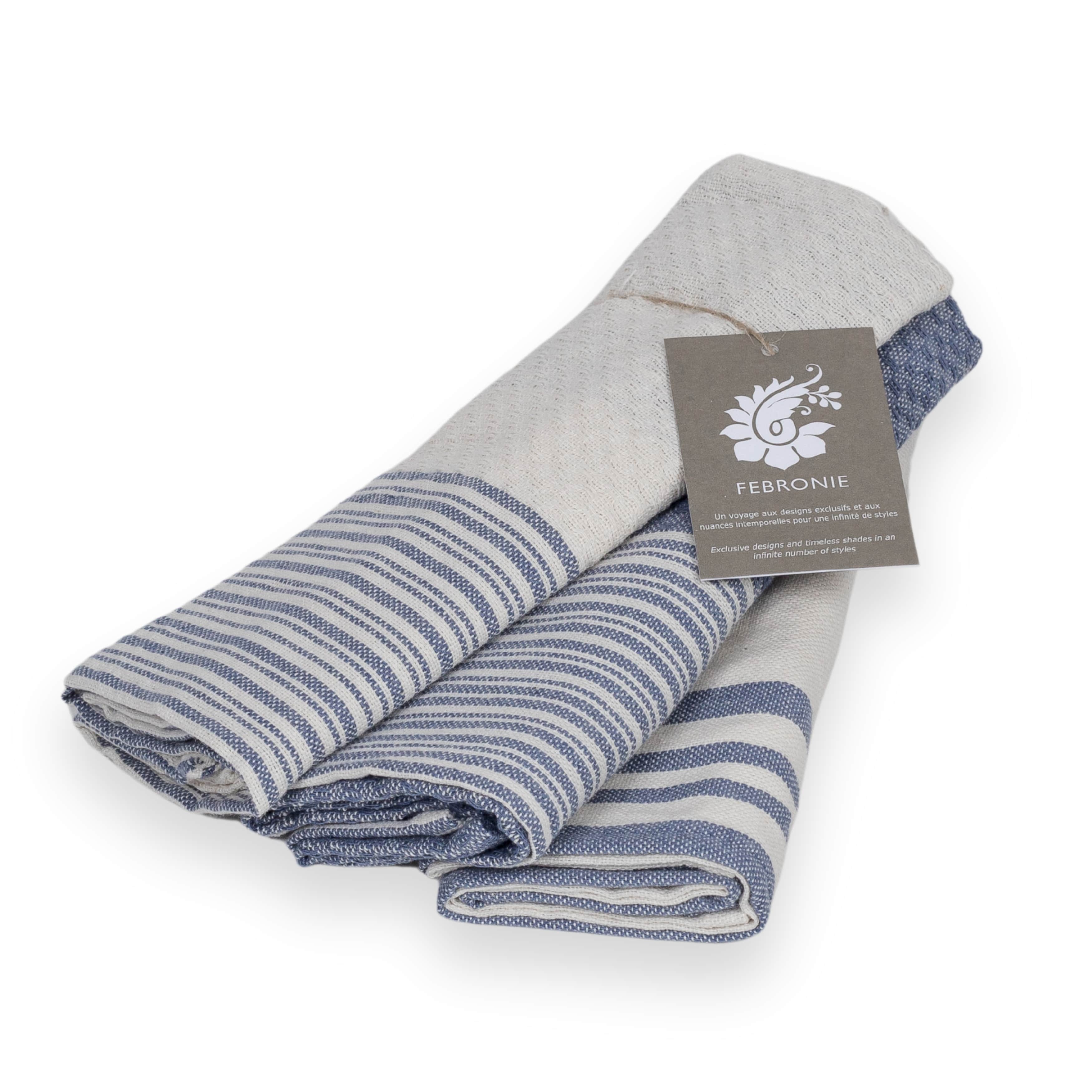 Mahdia - Torchon (X3) - Bleu Jean
