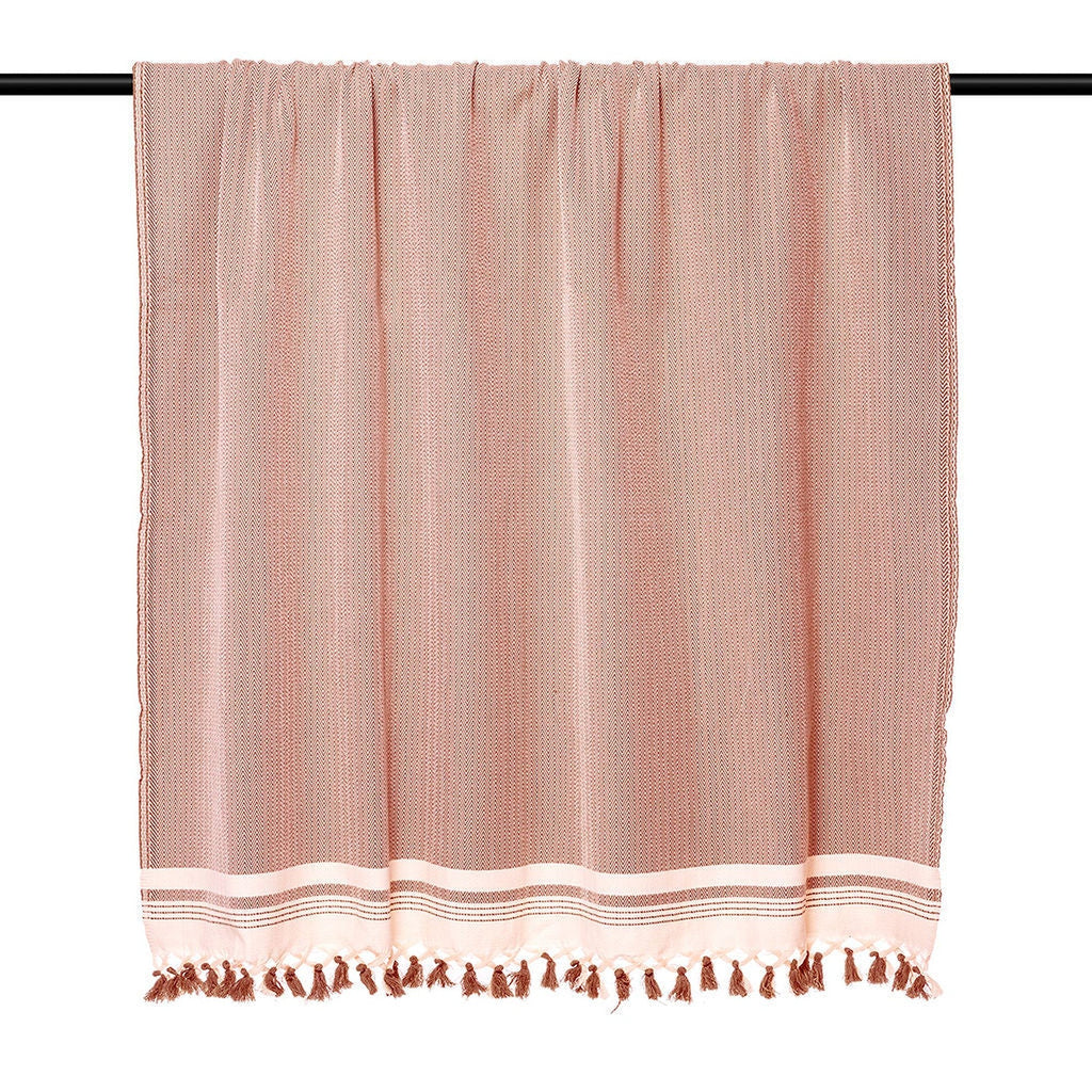 Ivan - Throw - Cotton - Terracotta