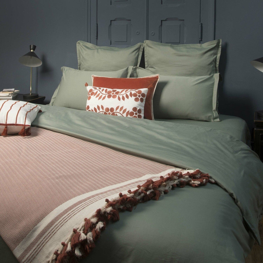 Ivan - Throw - Cotton - Terracotta