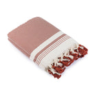 Ivan - Throw - Cotton - Terracotta