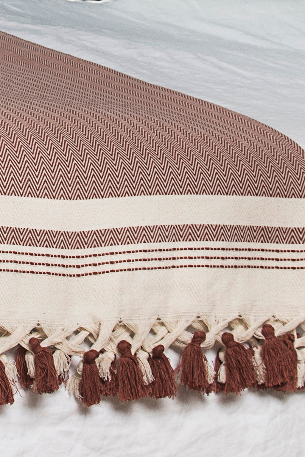 Ivan - Throw - Cotton - Terracotta
