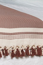 Ivan - Throw - Cotton - Terracotta