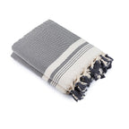 Ivan - Plaid - Coton - Gris Moyen