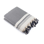 Ivan - Plaid - Coton - Gris Moyen