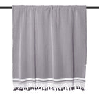 Ivan - Plaid - Coton - Gris Moyen