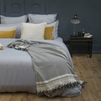 Ivan - Plaid - Coton - Gris Moyen