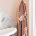 Stockholm - Bath Foutas (1 Large and 2 Small) - Terracotta Red